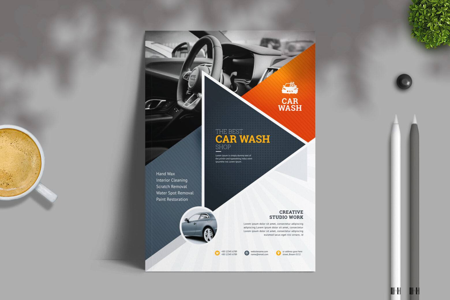 Auto & Transport Flyer Template cover image