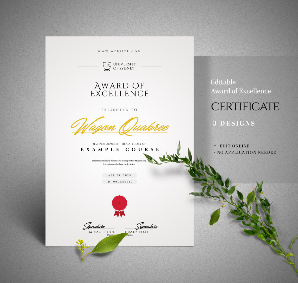 Canva / Certificate Template image 2