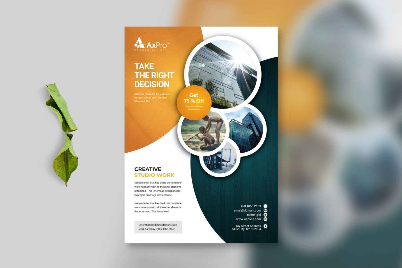Corporate Business Flyer Template cover image