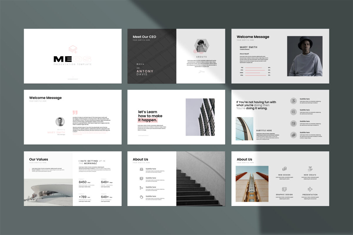 Meos Minimal Keynote Template image 2