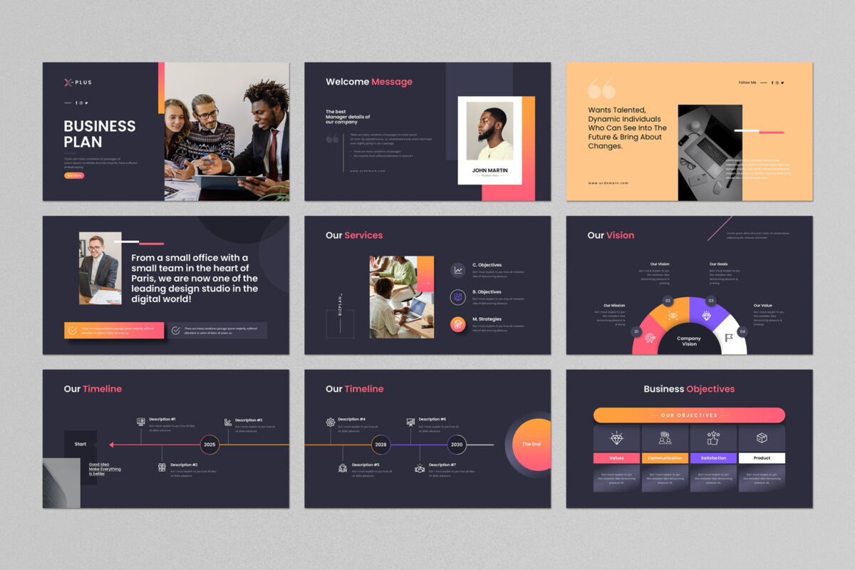 Business Plan Google Slide Template image 1