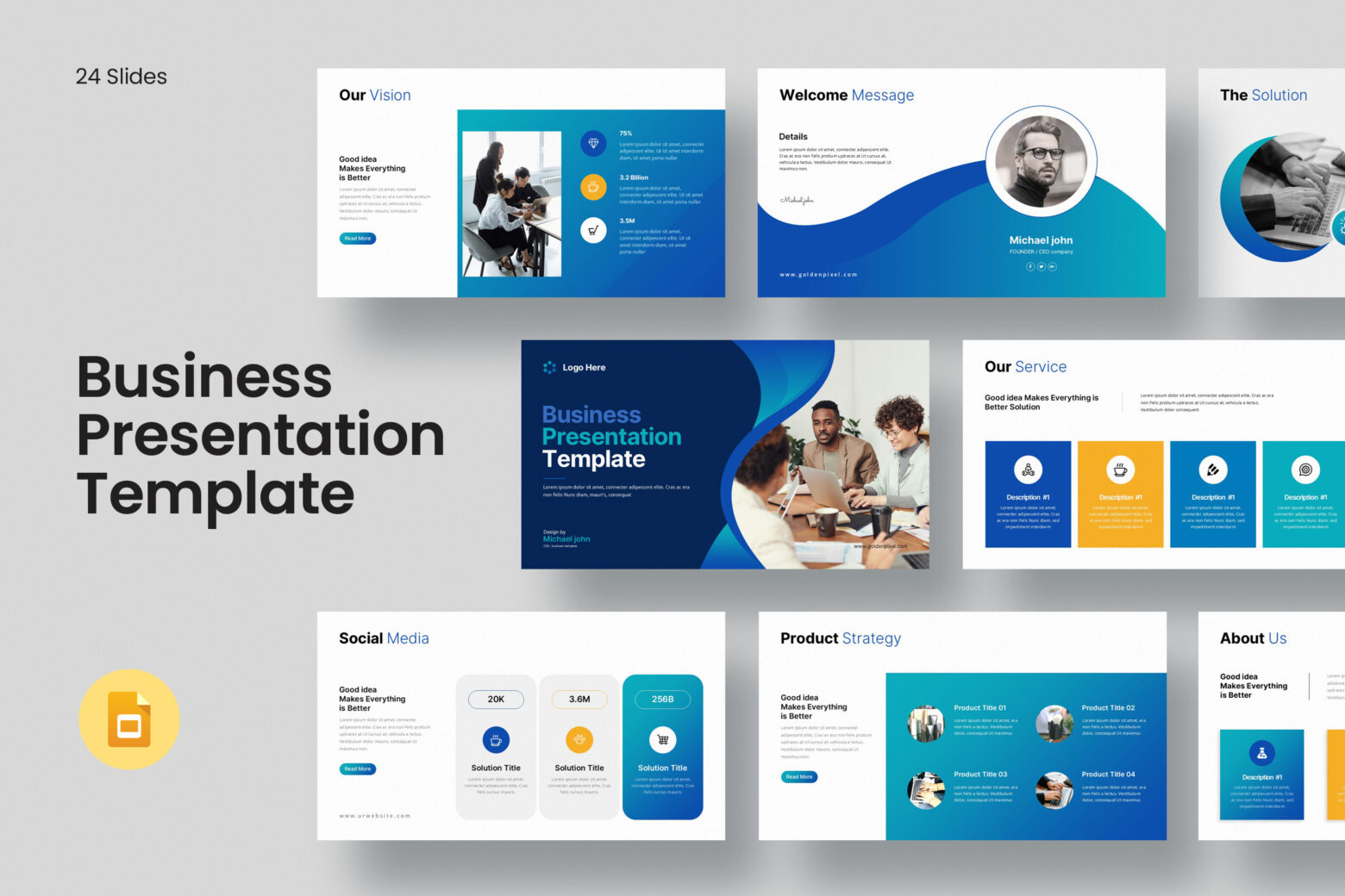 Business Presentation Template cover image