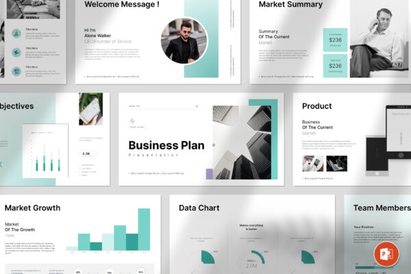 Business Plan Presentation Template cover thumb