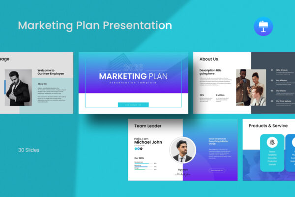 Business Marketing Plan Template cover thumb