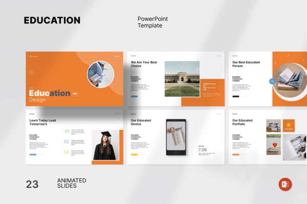 Education PowerPoint Template cover thumb