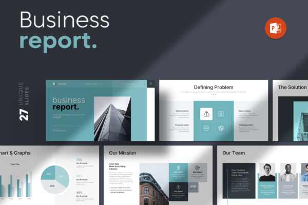 Business Report PowerPoint cover thumb