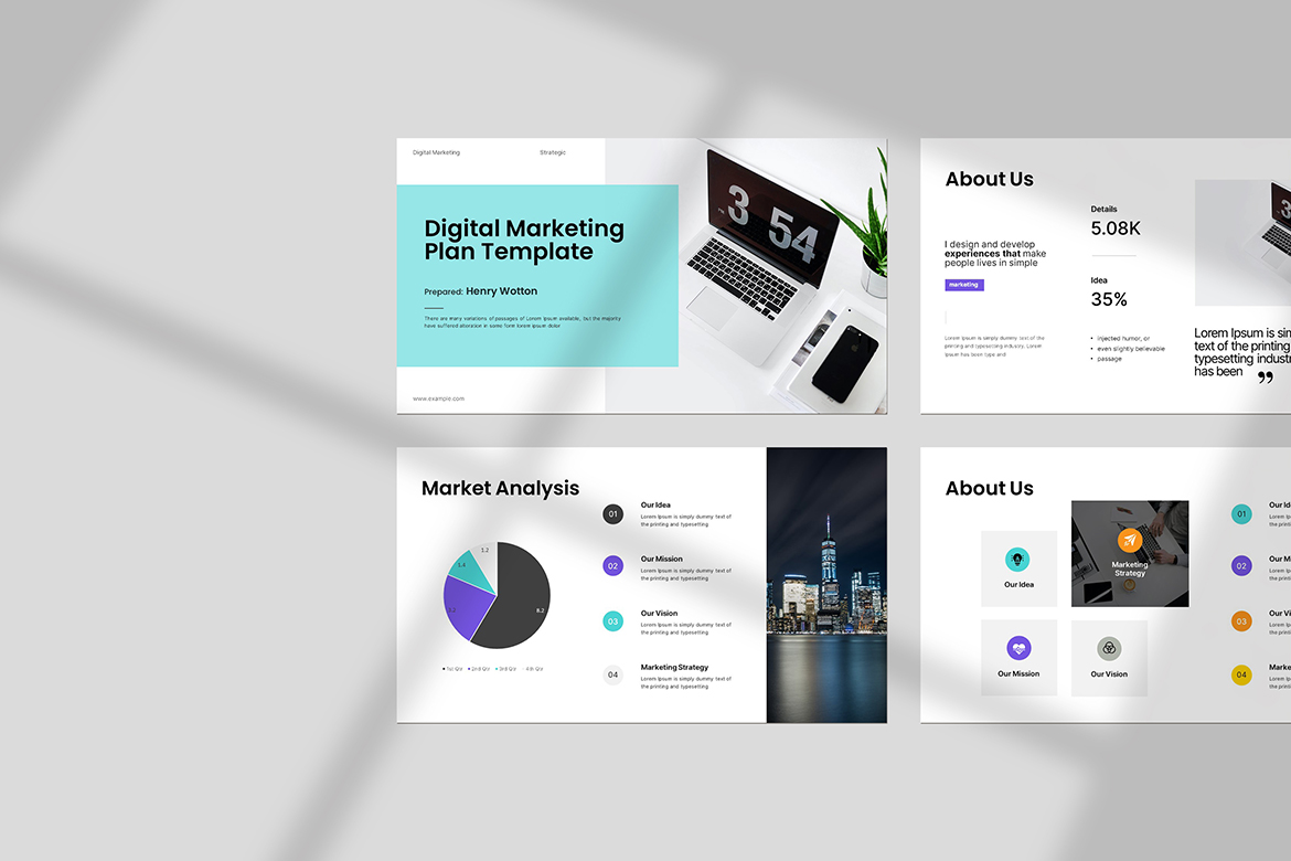 Digital Marketing Plan Powerpoint image 1