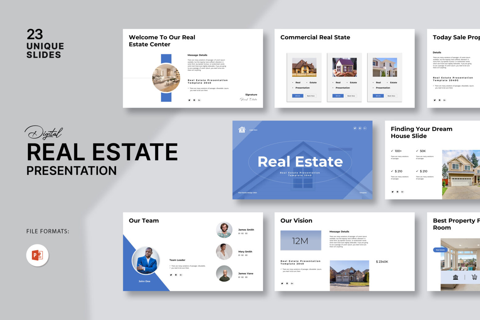 Real Estate PowerPoint Presentation cover image