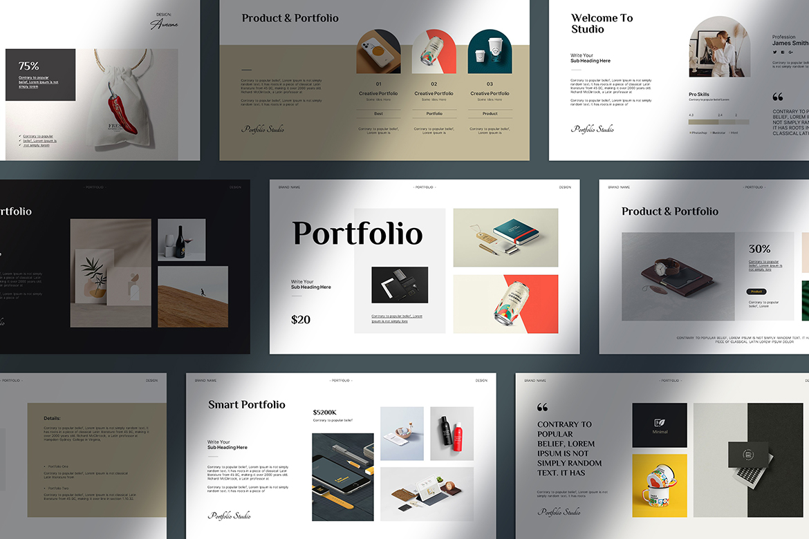 Portfolio PowerPoint Template image 3