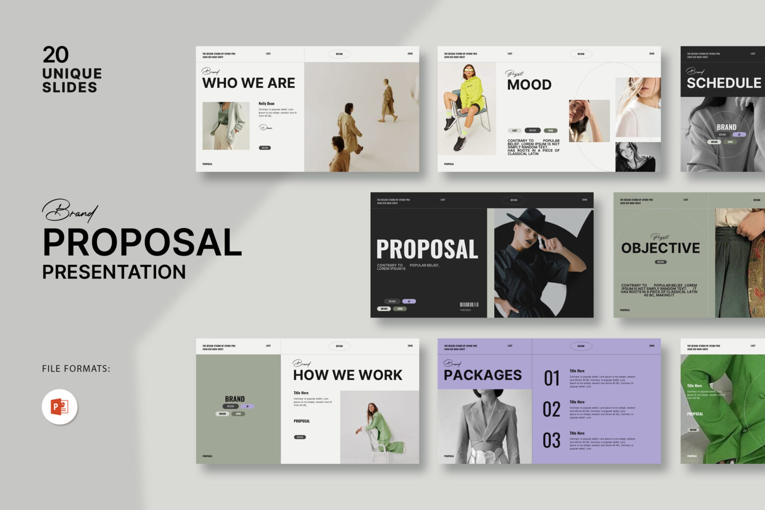 Brand Proposal PowerPoint Template cover image