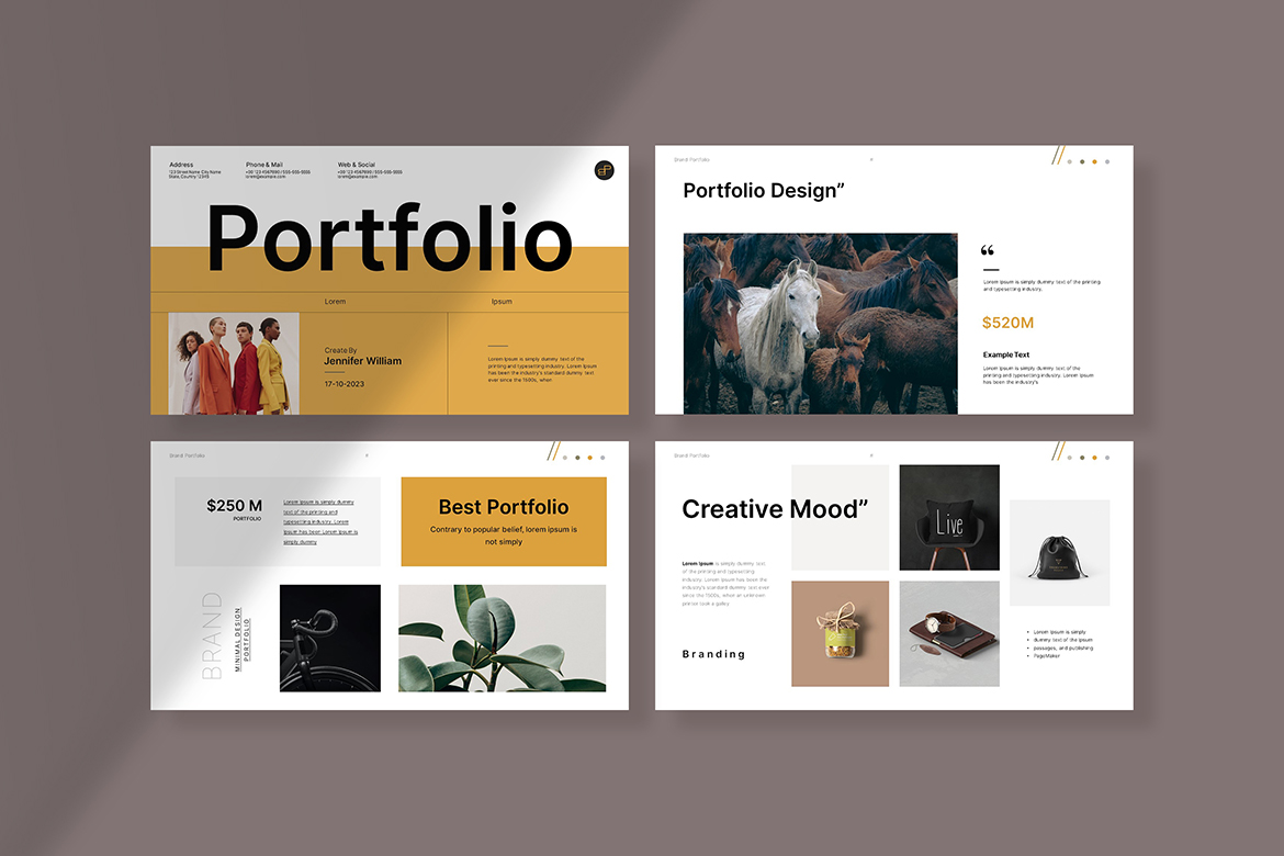 Portfolio Presentation Template image 3