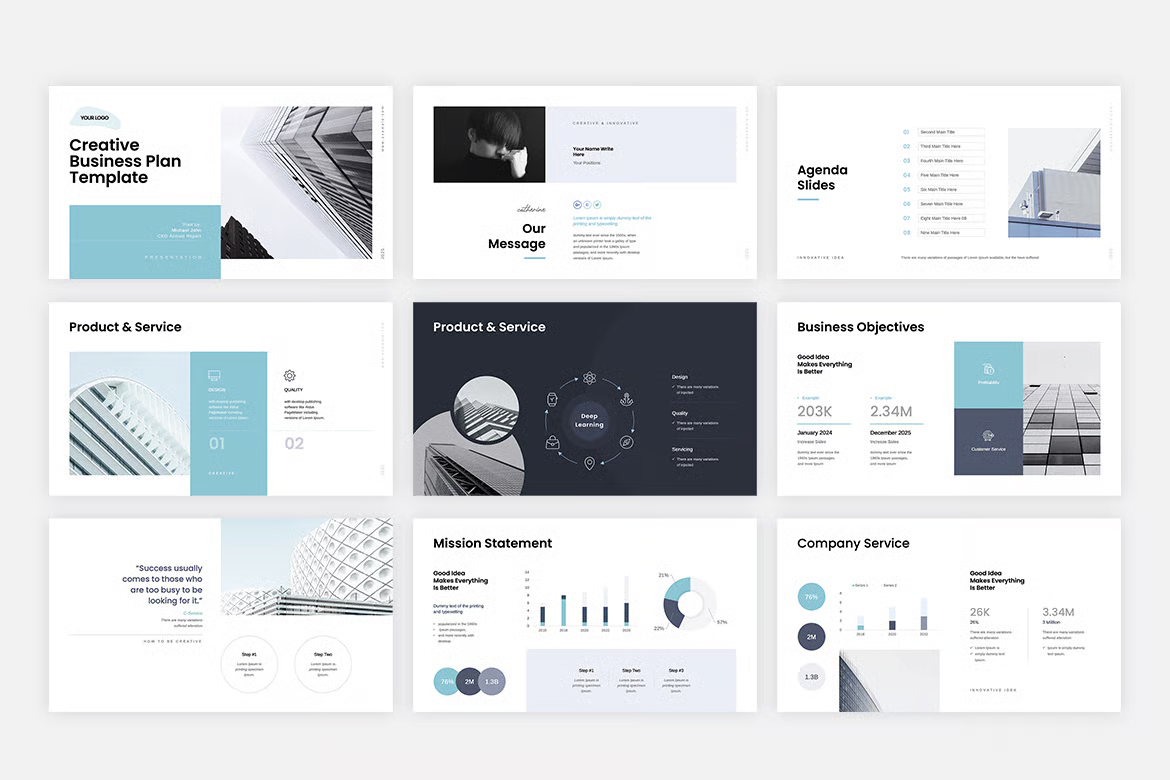 Business Plan PowerPoint Template image 1