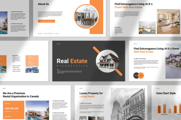 Real Estate Presentation Template cover thumb