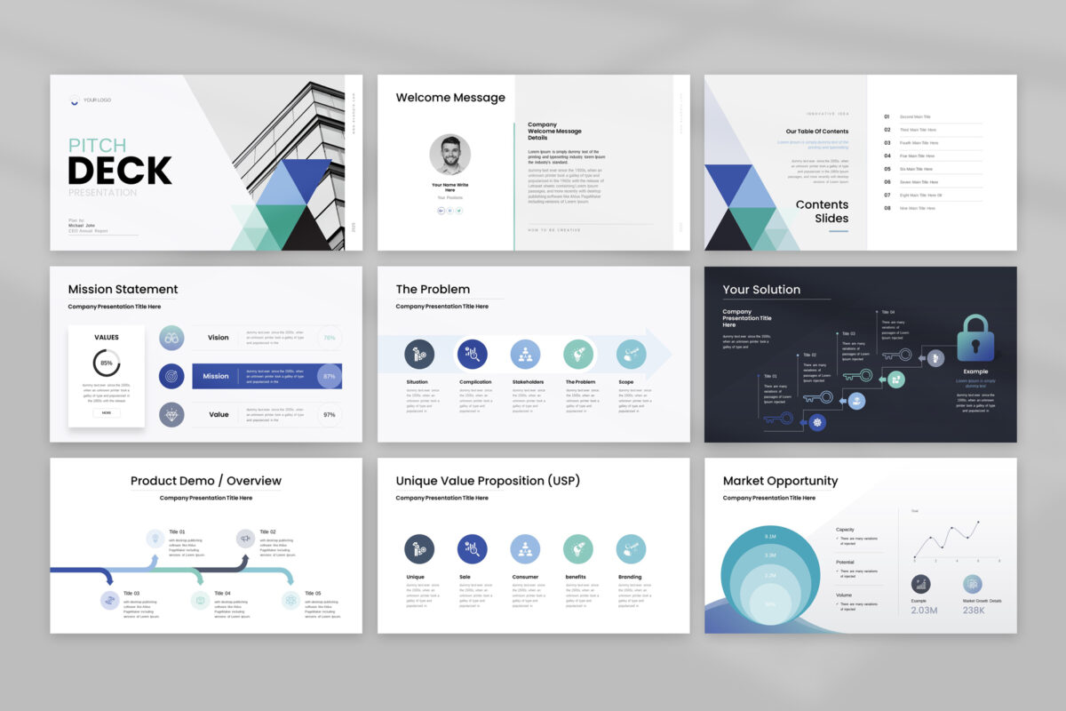 Pitch-Deck Colourful PowerPoint image 2