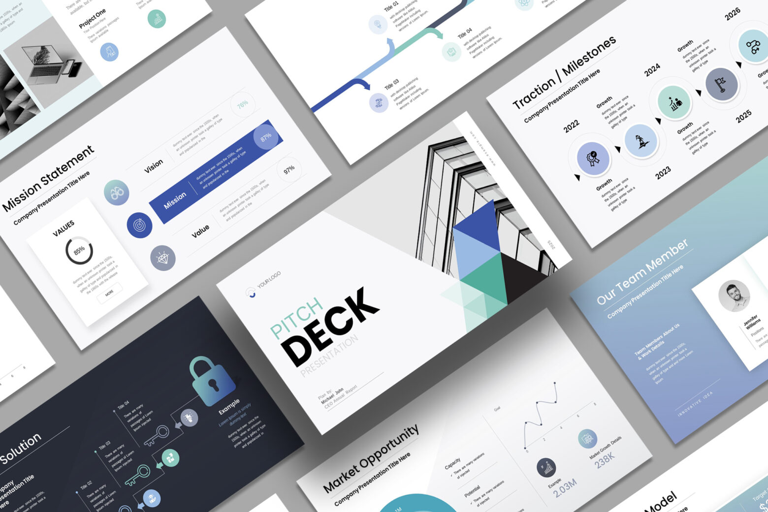 Pitch-Deck Colourful Google Slides cover image