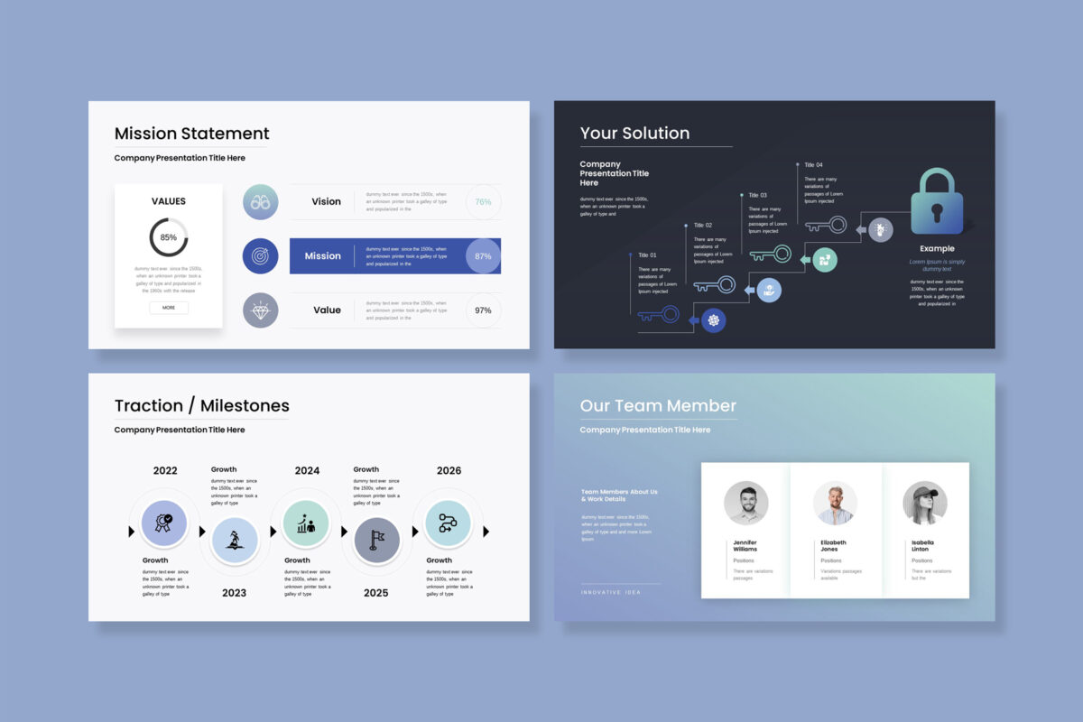 Pitch-Deck Colourful Google Slides image 1