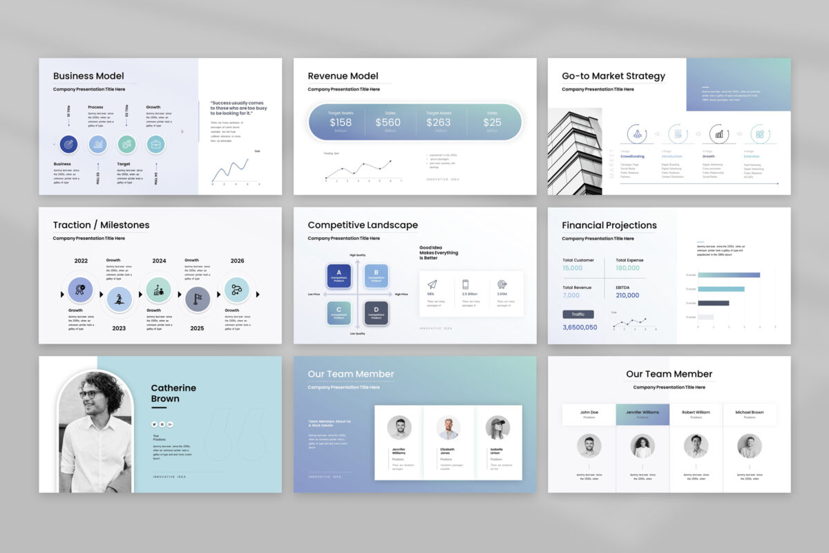Pitch-Deck Colourful Google Slides image 3