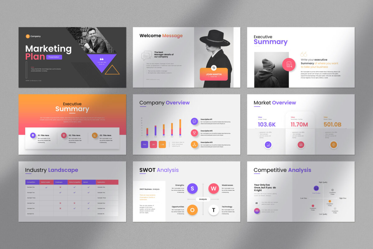 Marketing Plan PowerPoint Layout image 2