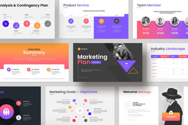 Marketing Plan Google Slides cover thumb