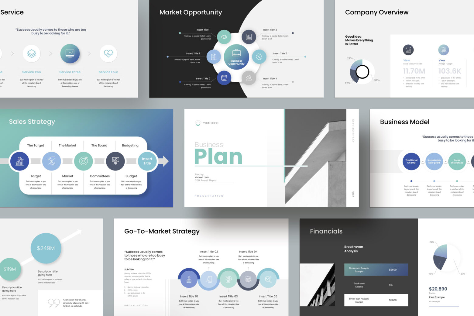 Professional Business Plan Keynote cover image