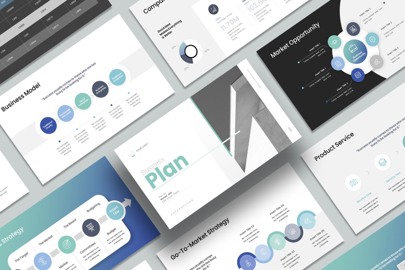 Business Plan Google Slides cover image