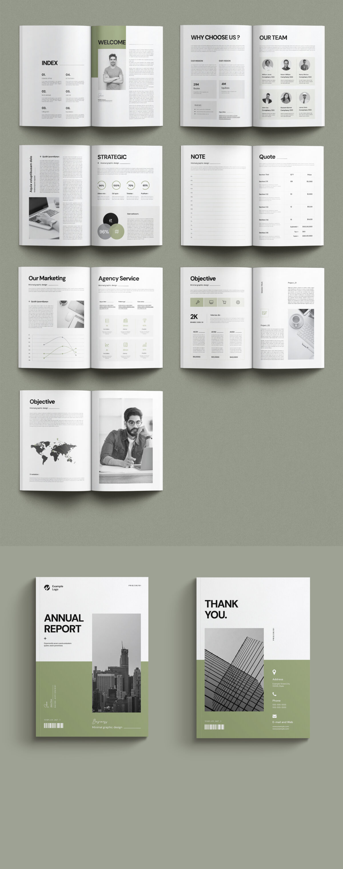 Annual Report Layout Template image 1