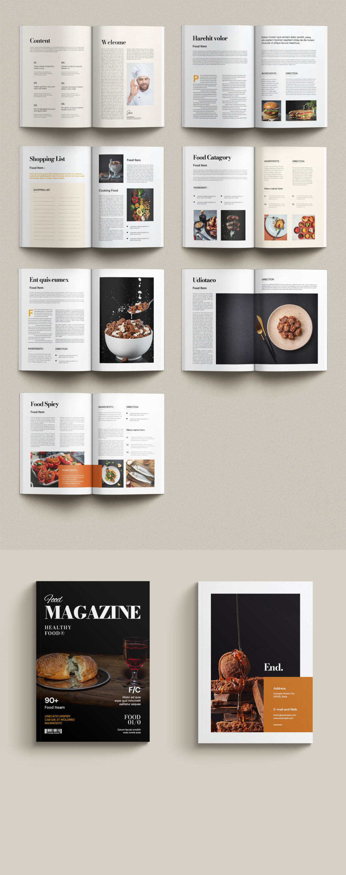 Food Magazine Template image 1