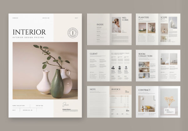 Interior Brochure Layout cover thumb