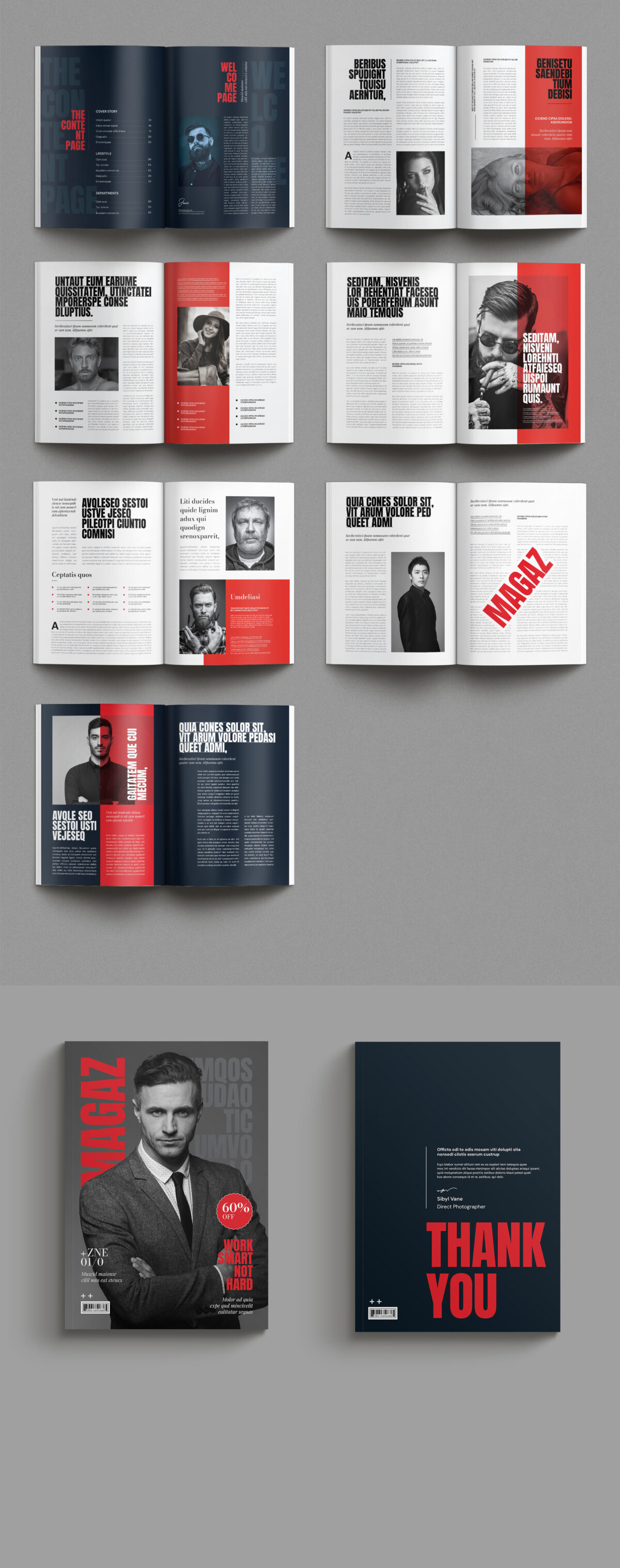 Magazine Template Layout image 1