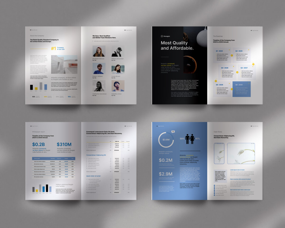 WhitePaper Canva brochure template image 2