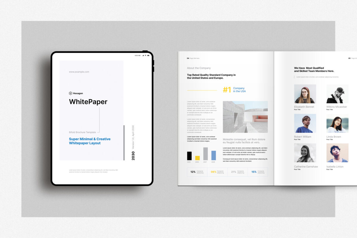 WhitePaper Canva brochure template image 3
