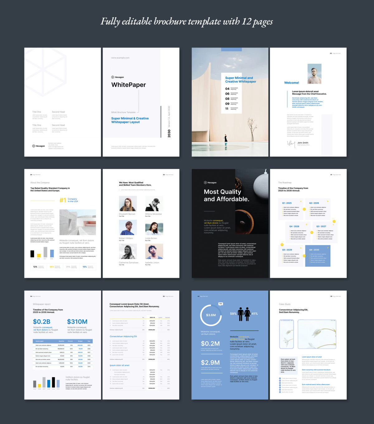 WhitePaper Canva brochure template image 5
