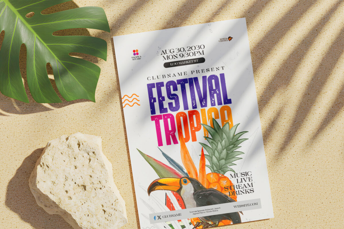 Tropical Event Flyer / Poster image 1