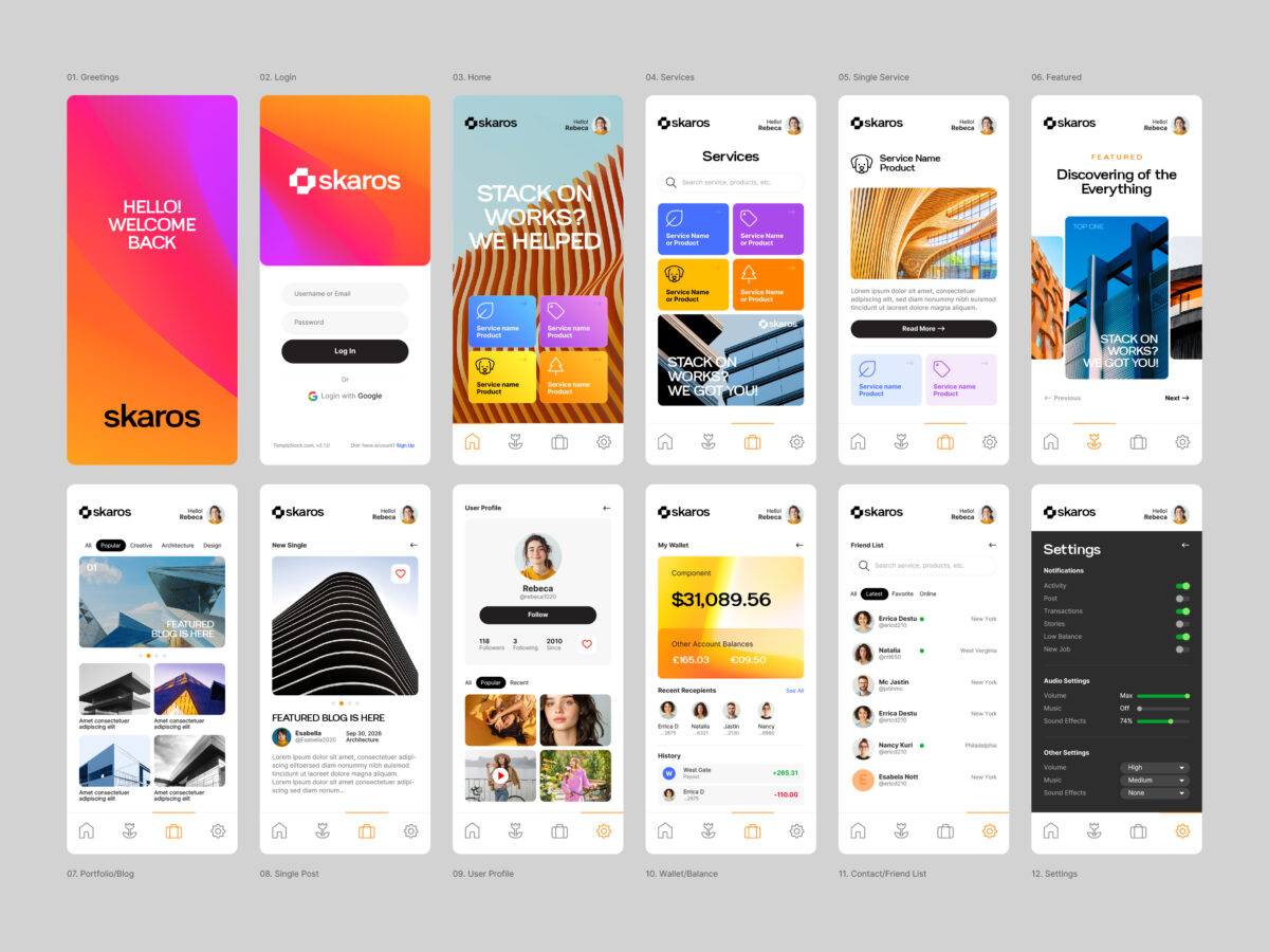 Business Apps UI/UX Kit image 5