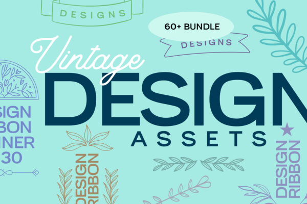 Vintage Design Assets Pack cover thumb